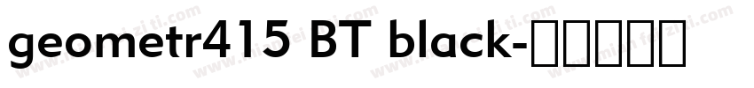 geometr415 BT black字体转换